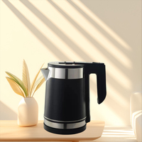 Appareils de cuisine ménagers chaudière bouilloire électrique 1.8L bouilloire à eau chaude en acier inoxydable