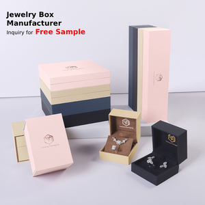 Caja de Joyería de Lujo con Cajones, Organizador Rectangular Grande Negro Mate Personalizado, Cierre de Hebilla Universal de Alta Gama, para el Día de San Valentín - Product Image 1