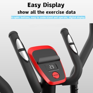 <span class=keywords><strong>Prix</strong></span> d'usine – Elliptique magnétique, vélo d'exercice à 8 niveaux de résistance avec écran LCD, équipement de fitness pour la maison - Product Image 2