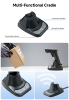 DS5220BD-2D Lector de Códigos QR Android Portátil al por Mayor de 2.4G con Escáner de Código de Barras 2D Inalámbrico y Pantalla con Interfaz USB en Existencia