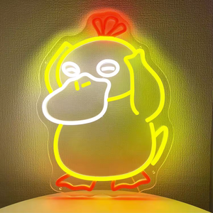 Tira de Luz LED Acrílica con Diseño de Psyduck, Decoración para Interiores, Hogar y Fiestas, Clasificación IP65, 5m de Longitud, 3500K Blanco Cálido, para Habitación Infantil - Product Image 1
