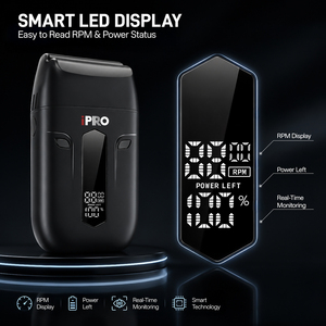 <span class=keywords><strong>Afeitadora</strong></span> <span class=keywords><strong>Eléctrica</strong></span> de Alta Calidad con Logotipo Personalizado, 8800 RPM, Doble Cuchilla para Cuerpo y Rostro, con Pantalla LED y Fuente de Alimentación USB - Product Image 4