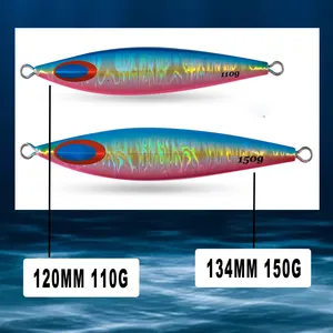 JiggingDuke corpo asimmetrico luminoso 110G 150G pesca in mare in acqua salata jigging a passo lento Jig in metallo esca per esca di tonno