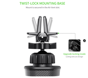 Mini Neu Car <strong>Holder</strong> Luftungsschlitz <strong>Handy</strong> Smartphone Halter Halterung Autohalterung Handyhalterung - Product Image 2