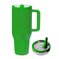 Gobelet isotherme à double paroi en acier inoxydable de 40 oz avec poignée - Anti-fuite, sans BPA, tasse de voiture pour café, thé, bière