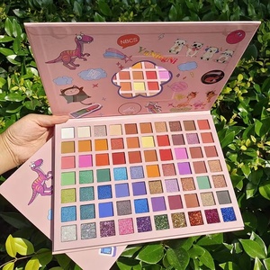 Haute qualité 70 couleurs dessin animé ombre à paupières plaque nacré mat paillettes maquillage <span class=keywords><strong>Europe</strong></span> et Amérique plaque multicolore - Product Image 4