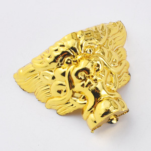 Cabeza de Dragón con Patas de Plástico, Relieve Dorado, Decoración para el Hogar, Accesorios para Bolsos, Decoraciones de Cristal - Product Image 4