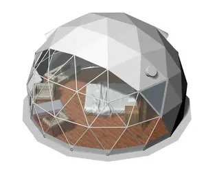 Transparan Jepang outdoor cabana Musim Dingin geodesic besar igloo rumah tenda untuk dijual