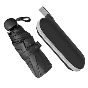 تصميم مخصص لعام 2021 مكبس صغير الحجم مقاوم للرياح خمسة جيوب قابلة للطي عبوة من مادة إيفا مزودة بمظلة باراغواي مع مطبوعات علامات تجارية