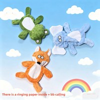 Nouveau jouet interactif pour chien en peluche écologique, sonore (bruit de papier froissé), durable, résistant à la mastication, pour la stimulation dentaire et contre l'ennui