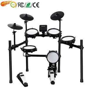 Populaire Percussie Drum Muziekinstrumenten 5 Drums 3 Bekkens Elektronische Drums Kit