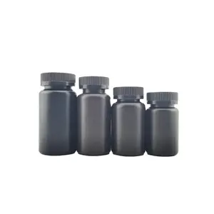 Frosted matte 100cc 150ml 200ml 250ml PET luxury empty plastic vitamin dietary nutritional supplement tablet pill capsule bottle