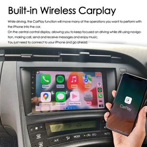 Radio para Auto con Android 13, 128GB de ROM, GPS, Navegación, Control por Voz con IA, para Toyota Prius XW30 2009-2015, Reproductor Multimedia, CarPlay, Estéreo - Product Image 3