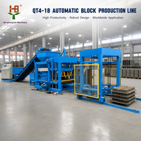 Ligne de production automatique de briques en béton à pression hydraulique, équipement de formage de blocs de bordure à commande PLC et motorisé par moteur vibrant