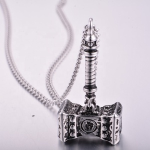 Jewelry Manufacturers Charm Stainless Steel <b>Titanium</b> Plated Jewelry <b>Hammer</b> Thor's <b>Hammer</b> Necklace Cheap Price China Factory - Product Image 2