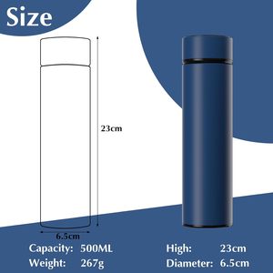 Temperature Display <b>Thermos</b> Stainless Steel Intelligent Water <b>Bottle</b> 500ml Smart Digital <b>Thermos</b> - Product Image 2