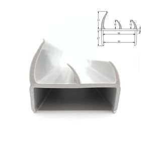 Joint d'étanchéité en caoutchouc PVC pour porte de camion frigorifique industriel, profil d'étanchéité étanche de type H/J, marque JINHU JH-S-120 - Product Image 5
