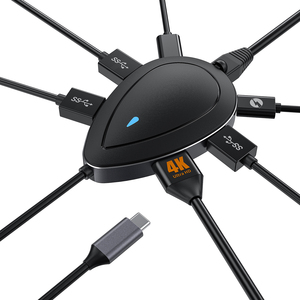 Estación de acoplamiento 7 en 1, hub usb c con 1000Mbps para Windows, PC, Mac, portátil, novedad - Product Image 1