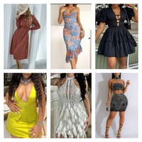 2024 Déstockage Mode Vêtements d'Occasion en Gros Robes Décontractées pour Femmes Emballage Mixte Expédition Aléatoire Inventaire