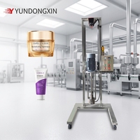 Vente directe usine : Mélangeur à cisaillement élevé à levage hydraulique, émulsifiant homogénéisateur mobile, équipement de mélange pour cosmétiques et dentifrice