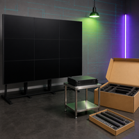 Mur vidéo LCD IPS 55 pouces avec cadre de 1,8 mm, contrôleur de matrice d'affichage, luminosité 500 cd/m², garantie 2 ans pour salle de contrôle