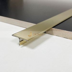 M162 304 Bande décorative en métal doré, étanche et durable, profilés de finition en acier inoxydable pour carrelage mural et plafond d'appartement - Product Image 5