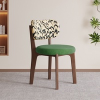 Chaise de salle à manger en bois massif nordique, revêtement en cuir microfibre, démontable, design italien moderne, pour la maison et l'hôtel