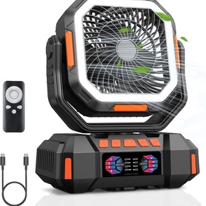 Ventilateur d'extérieur portable 40000mAh, rechargeable, télécommandé, lampe de camping avec fonction de station de charge - Product Image 1