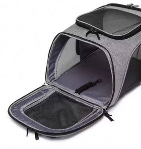 Free Sample black pet Carrier <b>backpack</b> dog carrier breathable mesh for small dogs <b>cats</b> - Product Image 5