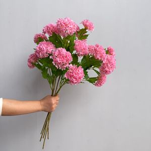 Spray di <span class=keywords><strong>Viburno</strong></span> Artificiale Rosa a 3 Teste di Alta Qualità, Effetto Realistico, per Decorazioni Eventi - Product Image 5
