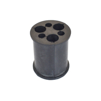 Coussins de baril à œillets à 3/8 trous Manchon de câble flexible en caoutchouc coaxial de 1/2 pouces avec diamètre variable