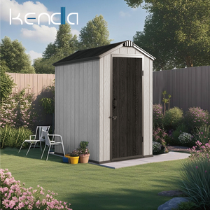 Caseta de Jardín de Plástico PP 4x6 de Fácil Montaje, Caseta de Almacenamiento DIY para Patio Trasero, Directo de Fábrica, 35% Menos Tornillos que <span class=keywords><strong>Keter</strong></span> - Product Image 1