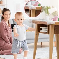 Produits de sécurité pour bébés Couverture en plastique adhésive Table ronde et carrée Bord transparent Protecteur d'angle en silicone