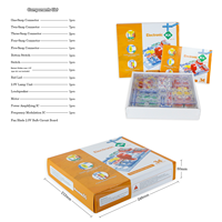 Kit d'électronique STEM pour expériences, 34 pièces, à assembler, jouet éducatif scientifique, sans soudure, à partir de 8 ans