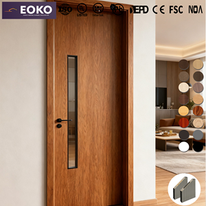 Puerta de Madera de Ingeniería Impermeable EOKO para Habitaciones de Condominios, Estilo Shaker, Suministro a Granel, Acabado Imprimado - Product Image 6