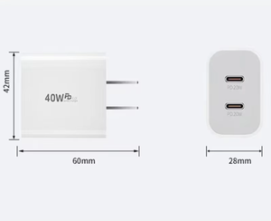 Fast Charging PD 40W Charger EU US <b>Plug</b> Quick Charge <b>Adapter</b> for iPhone Android Mobile Phone Travel Chargers - Product Image 5