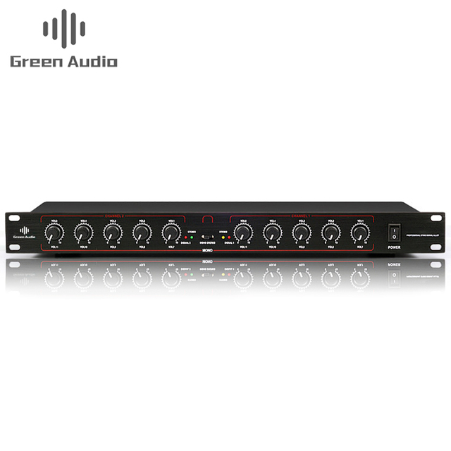 GAX-206 Professional Mono Audio Zone Systems  Distributor Amplifier 2 in 4 Out XLR for Stage