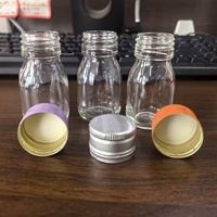 Bouteilles en verre transparent mini de 30 ml 40 g à prix abordable pour jus, shots, boissons énergisantes, aliments en conserve et bonbons avec bouchon en aluminium (qualité alimentaire)