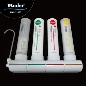 Système de purification d'eau par ultrafiltration manuel 4 étapes pour comptoir «Taiwan Buder» 50 GPD, filtre à fibres creuses, durée de vie du filtre de 18 mois - Product Image 1