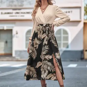 Long Dresses Women Maxi Casual The New Listing embroidered maxi dress 2022 vestidos dresses casual floral maxi print sh