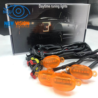 Éclairage de calandre avant LED blanc/jaune 12V pour Toyota Peugeot Ford Nissan Jeep chevrolet Grille DRL Parking Driving Light