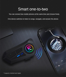 <span class=keywords><strong>Casque</strong></span> de <span class=keywords><strong>moto</strong></span> 5.3 avec écouteurs sans fil, mains libres, étanche - Product Image 3