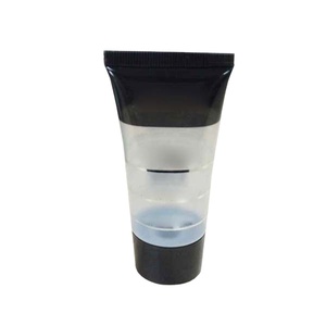 Clear plastic tube for cosmetic