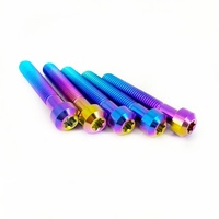 Baut Torx Flens Titanium GR5 M8*55, Sekrup Ti Berbentuk Chamfer, Pengganti untuk Dudukan Motor Sur-ron Ultra Bee