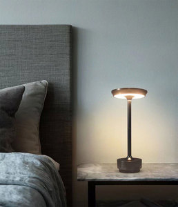 Modern Şarj Edilebilir LED Masa Lambası Ev Otel Restoran için Kablosuz Pil ile Kademeli Karartma Özellikli Taşınabilir Masa Lambası - Product Image 6