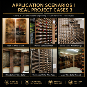 Présentoir de rangement pour <span class=keywords><strong>vin</strong></span> <span class=keywords><strong>sous</strong></span> <span class=keywords><strong>escalier</strong></span> certifié CE ISO, meuble <span class=keywords><strong>à</strong></span> bouteilles modulaire en bois et métal sur mesure, projet CAO, contrôle qualité usine, vente en gros - Product Image 4
