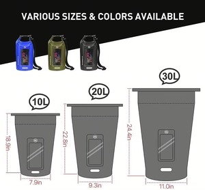 Sac étanche MINGCHAN en PVC transparent tactile avec fenêtre, idéal pour la randonnée, la plage, la natation, le camping, la pêche et le <span class=keywords><strong>kayak</strong></span> - Product Image 4