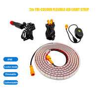 Câble répartiteur étanche à 3 broches, 2/3 voies, orange, DC12V, pour lampes LED de camping blanches/ambre