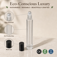Flacon de parfum vide avec emballage, flacon de voyage personnalisable, design de luxe, petit flacon de parfum avec bouchon, 10 ml avec boîte