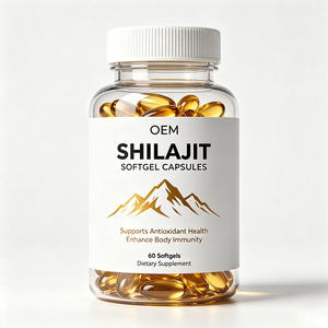 OEM/ODM Shilajit Resin Softgel Capsules 60 Softgels <b>Herbal</b> <b>Supplements</b> Supports Antioxidant Healthenhance Body Immunity - Product Image 1